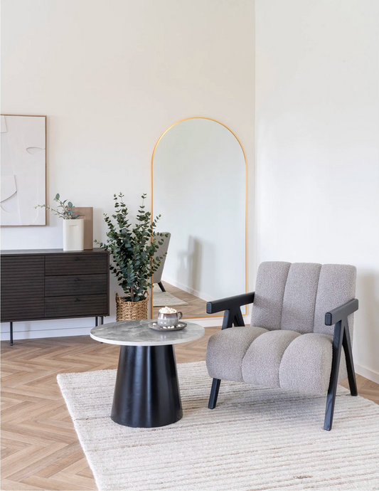 Brito Couchtisch - Grau/Schwarz