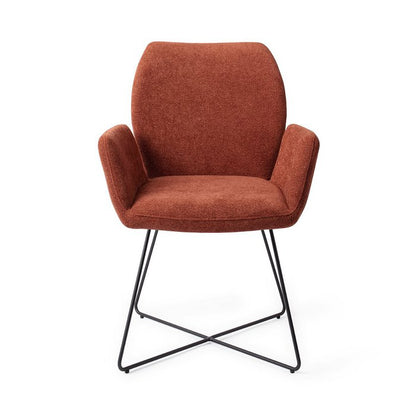 Chaise de salle à manger Misaki Cross de Jesper Home, noire