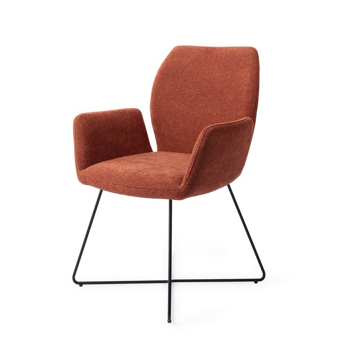 Chaise de salle à manger Misaki Cross de Jesper Home, noire