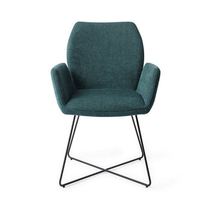 Chaise de salle à manger Misaki Cross de Jesper Home, noire