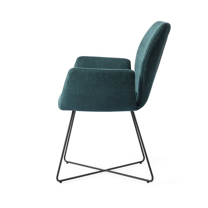 Chaise de salle à manger Misaki Cross de Jesper Home, noire
