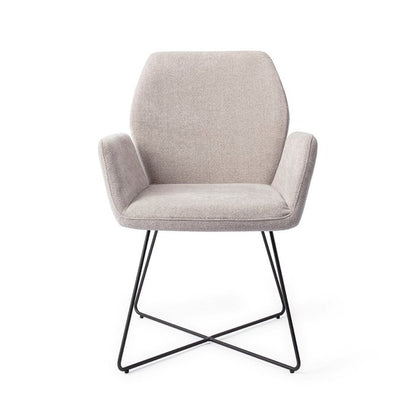 Chaise de salle à manger Misaki Cross de Jesper Home, noire