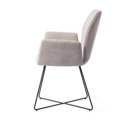 Chaise de salle à manger Misaki Cross de Jesper Home, noire