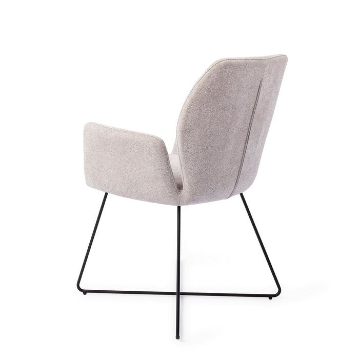 Chaise de salle à manger Misaki Cross de Jesper Home, noire